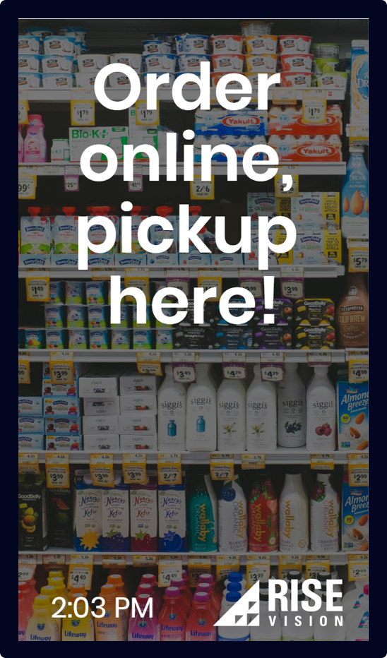 Grocery Signs & Retail Digital Signage Rise Vision