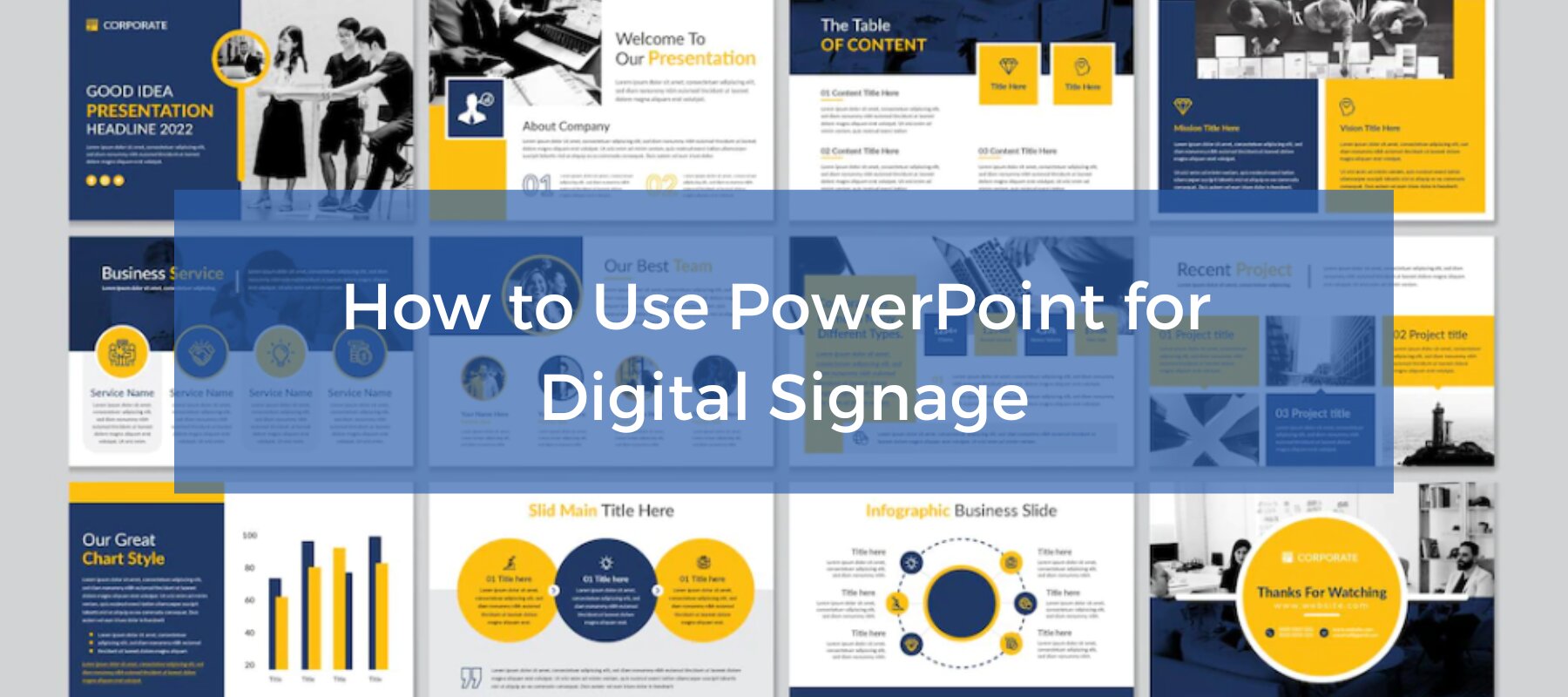 How to use PowerPoint for digital signage.