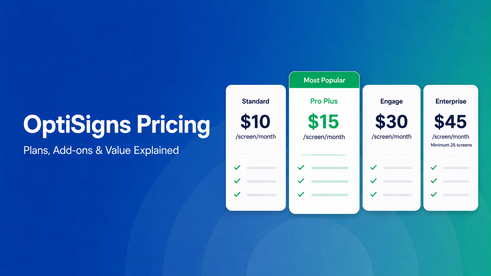optisigns pricing list
