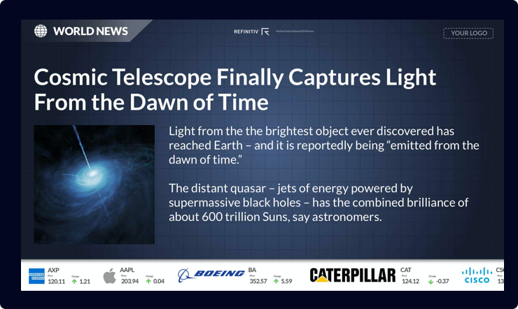 News Weather Digital Signage