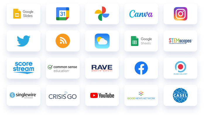 Digital signage content integrations Digital signage content integrations
