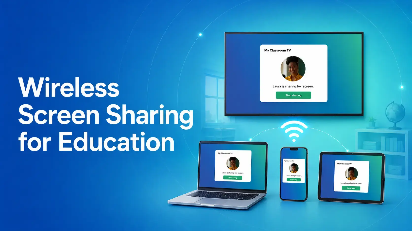 screen sharing for education blog cover