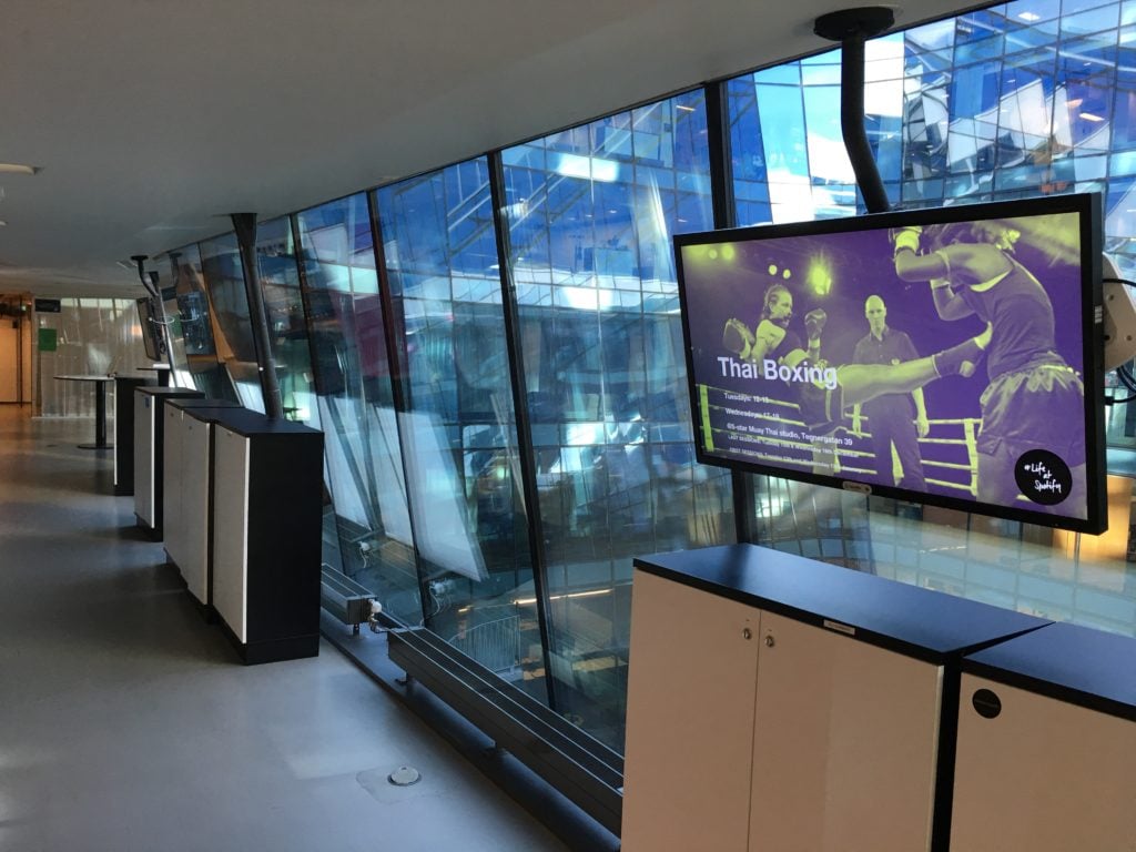 spotify digital signage in office