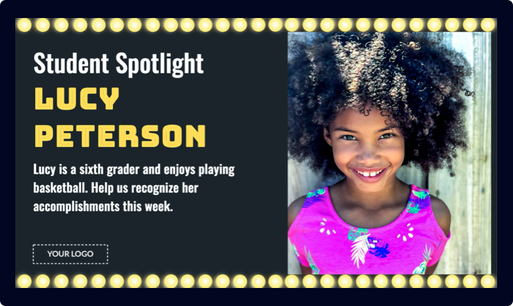 Student Spotlight Digital Signage