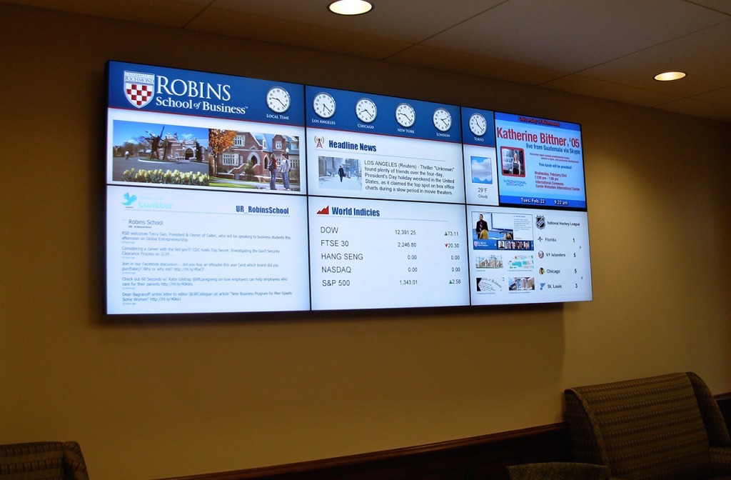 university of richmond six display signage