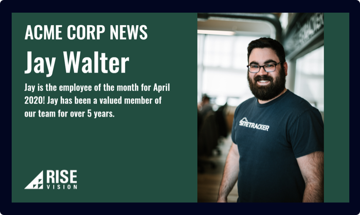 Warehouse Employee Recognition Sign